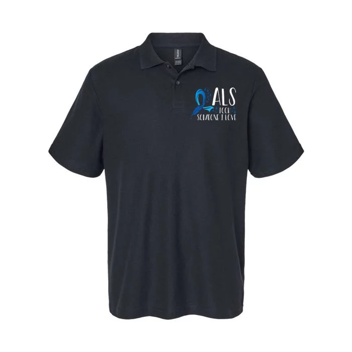 ALS Took Someone I Love ALS Awareness Month Softstyle Adult Sport Polo