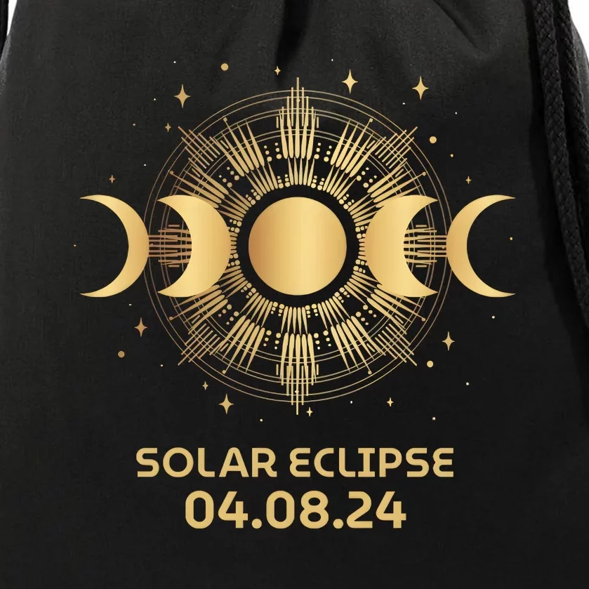 American Total Solar Eclipse April 8th 2024 Drawstring Bag