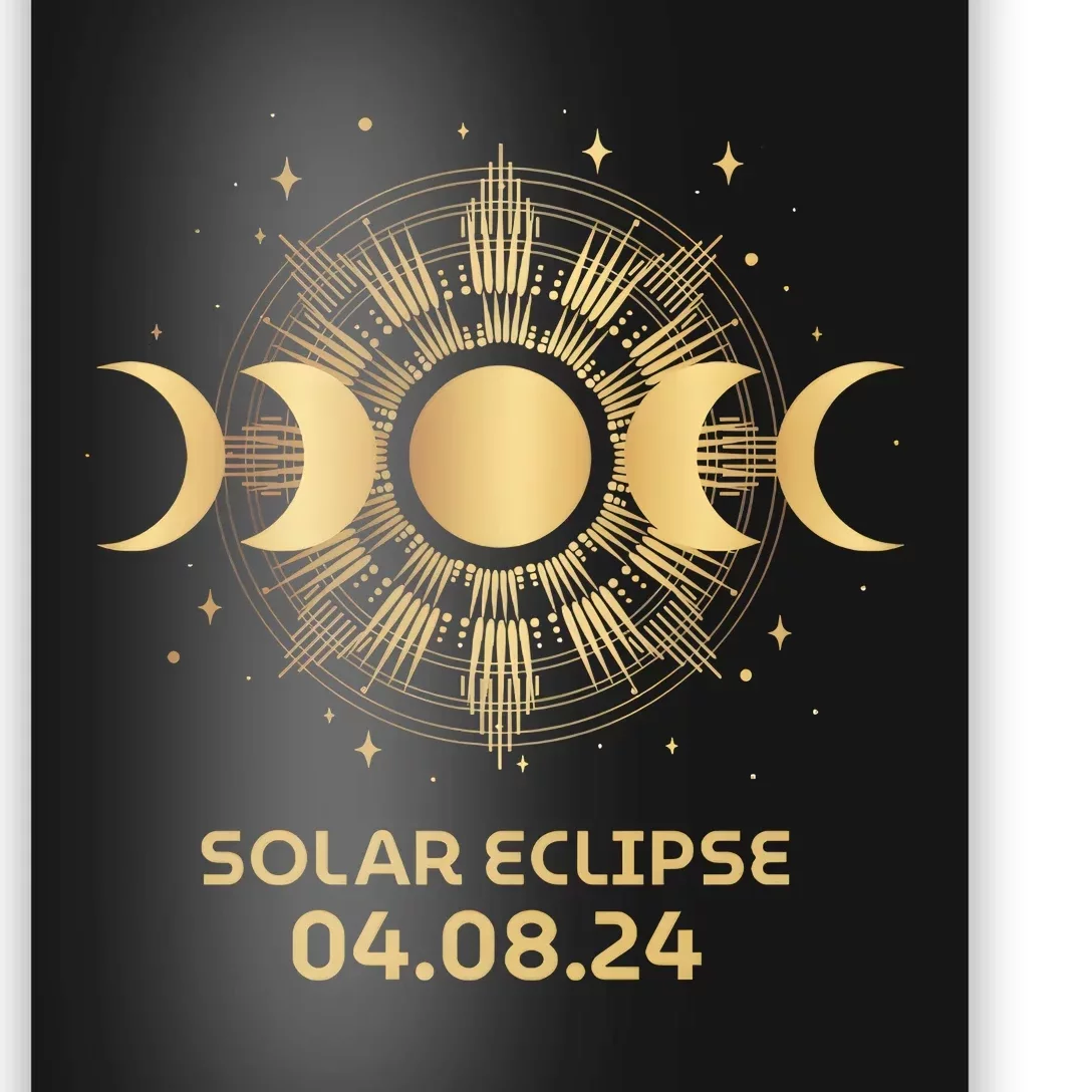 American Total Solar Eclipse April 8th 2024 Poster