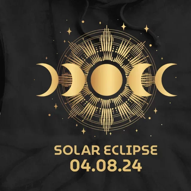 American Total Solar Eclipse April 8th 2024 Tie Dye Hoodie