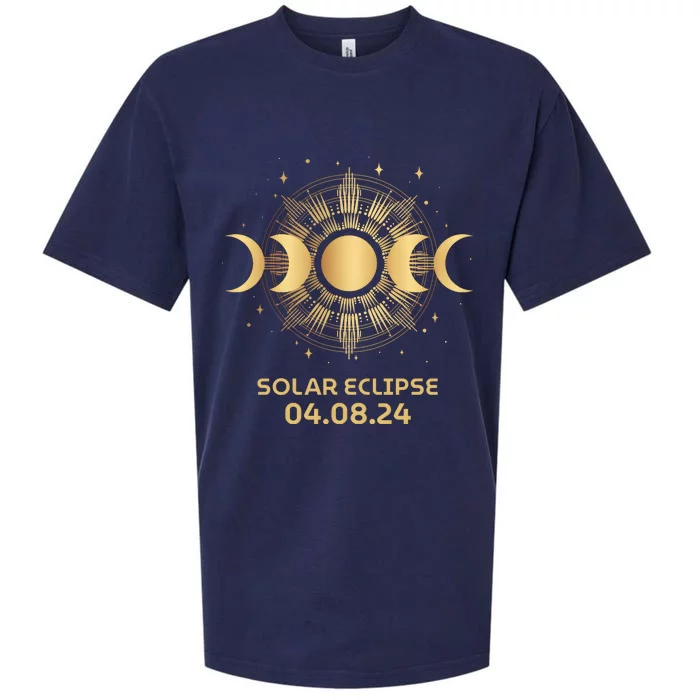 American Total Solar Eclipse April 8th 2024 Sueded Cloud Jersey T-Shirt