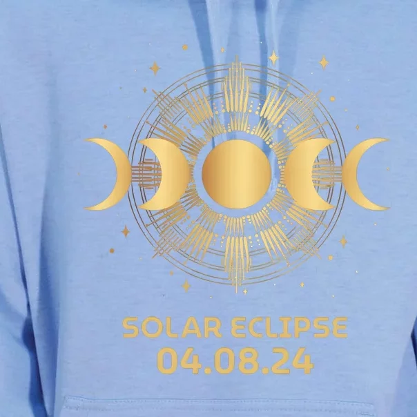 American Total Solar Eclipse April 8th 2024 Unisex Surf Hoodie