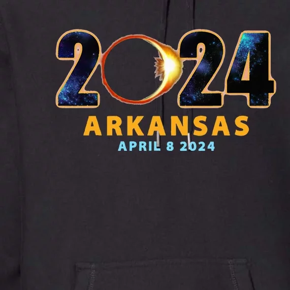 Arkansas Total Solar Eclipse 2024 Premium Hoodie