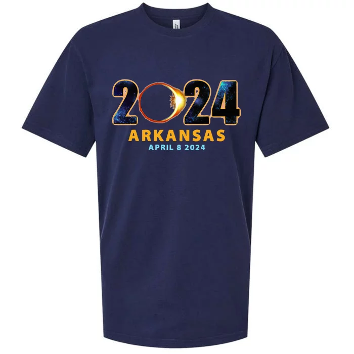 Arkansas Total Solar Eclipse 2024 Sueded Cloud Jersey T-Shirt