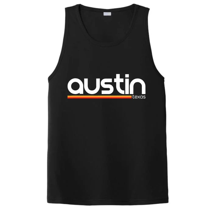 Austin Texas Souvenir Vintage Funny Texas Austin Performance Tank