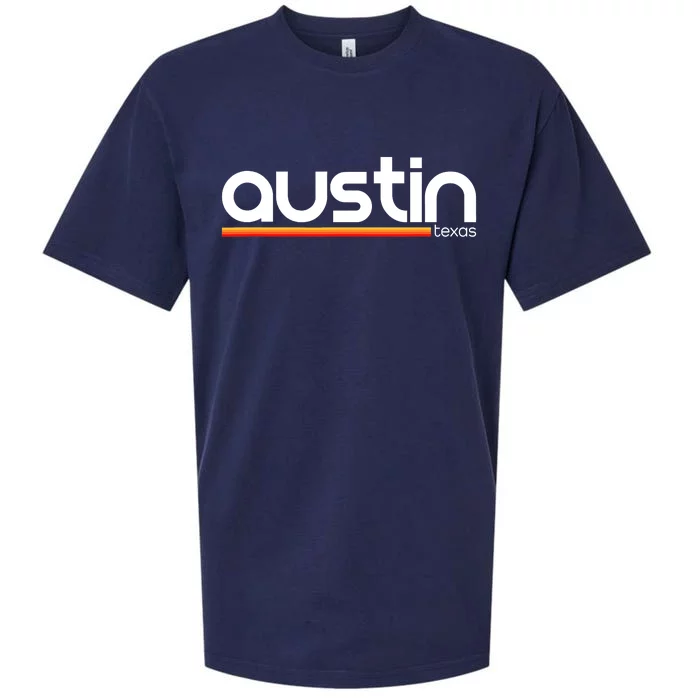 Austin Texas Souvenir Vintage Funny Texas Austin Sueded Cloud Jersey T-Shirt