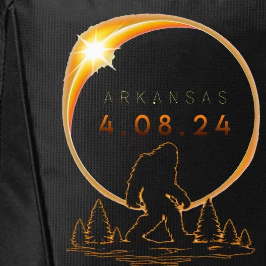 Arkansas Total Solar Eclipse 2024 Bigfoot Solar Eclipse City Backpack