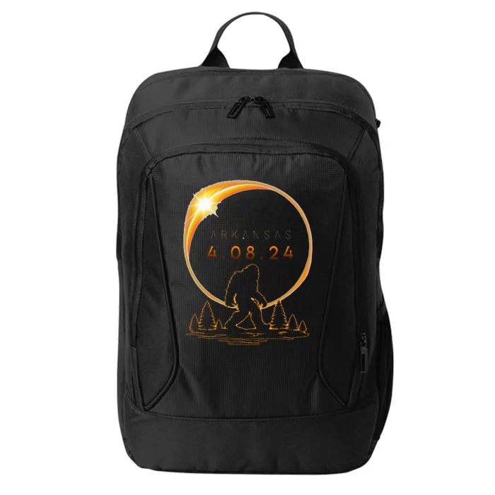 Arkansas Total Solar Eclipse 2024 Bigfoot Solar Eclipse City Backpack