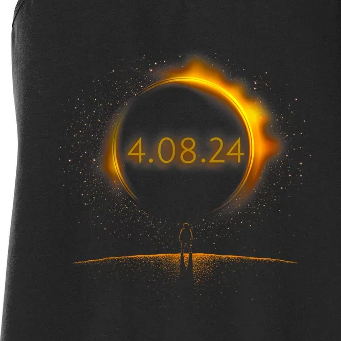 America Totality Spring 4.08.24 Total Solar Eclipse 2024 Women's Racerback Tank