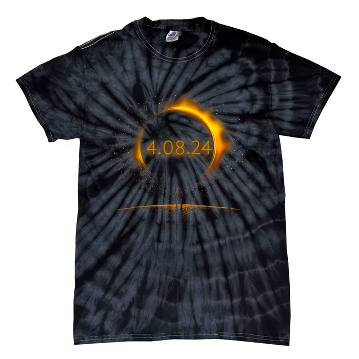 America Totality Spring 4.08.24 Total Solar Eclipse 2024 Tie-Dye T-Shirt