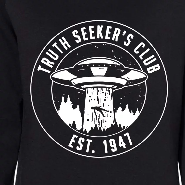 Alien Truth SeekerS Club Est 1947 Womens California Wash Sweatshirt