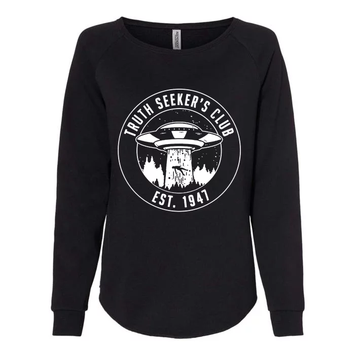 Alien Truth SeekerS Club Est 1947 Womens California Wash Sweatshirt