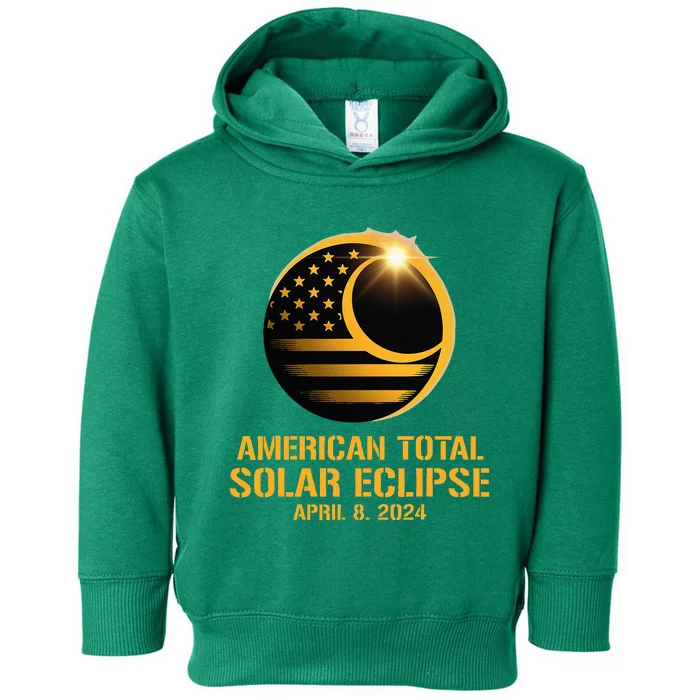 American Total Solar Eclipse April 8 2024 Totality Astronomy Toddler Hoodie