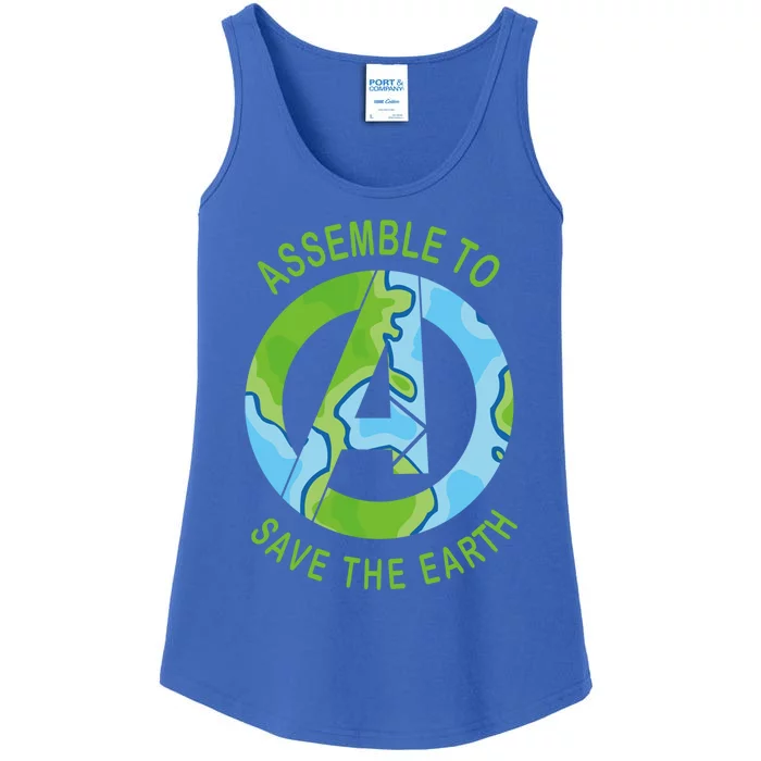 Assemble To Save The Earth Happy Earth Day Great Gift Ladies Essential Tank