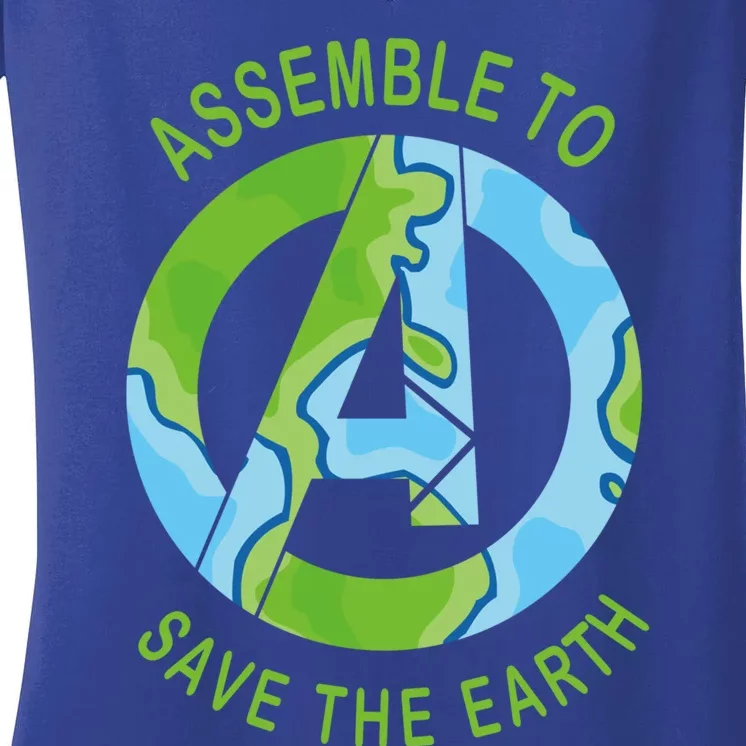 Assemble To Save The Earth Happy Earth Day Great Gift Women's V-Neck T-Shirt