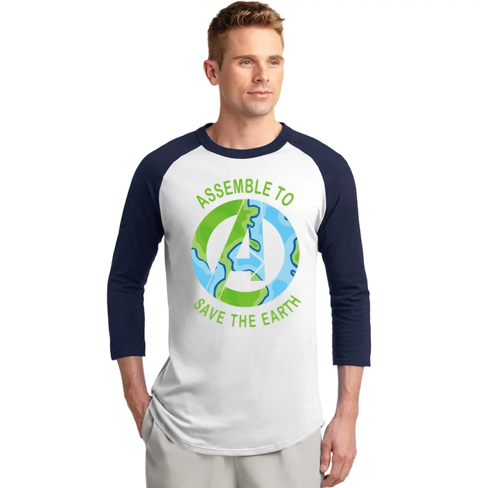 Assemble To Save The Earth Happy Earth Day Great Gift Baseball Sleeve Shirt