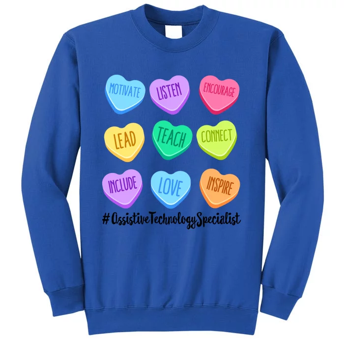 Assistive Technology Specialist Valentine's Day Pastel Heart Gift Sweatshirt