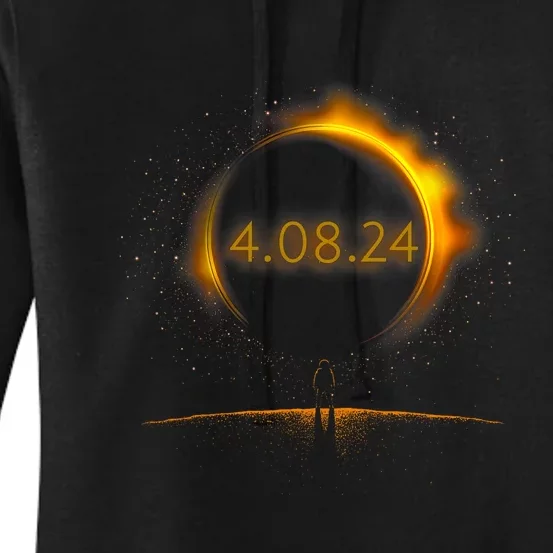 America Totality Spring 4.08.24 Total Solar Eclipse 2024 Women's Pullover Hoodie