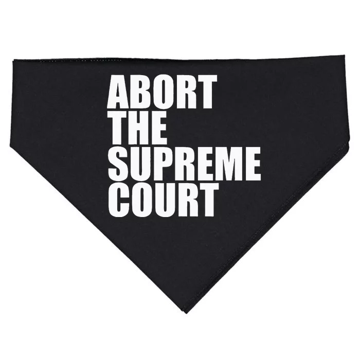 Abort The Supreme Court Feminist Protest USA-Made Doggie Bandana