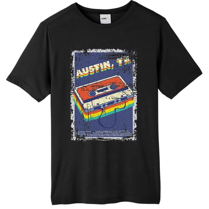 Austin Texas Souvenir Retro Cassette Tape ChromaSoft Performance T-Shirt