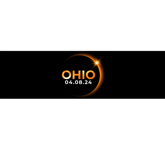 America Total Solar Eclipse Spring April 8 2024 Ohio Bumper Sticker