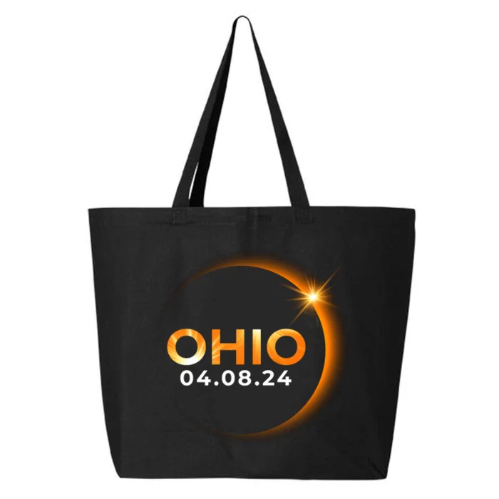 America Total Solar Eclipse Spring April 8 2024 Ohio 25L Jumbo Tote