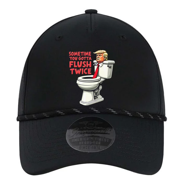 Anti Trump Sometimes You Gotta Flush Twice Performance The Dyno Cap