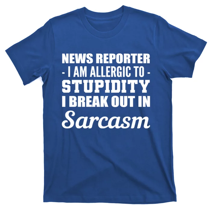 Allergic To Stupidity Sarcastic Person Gift T-Shirt