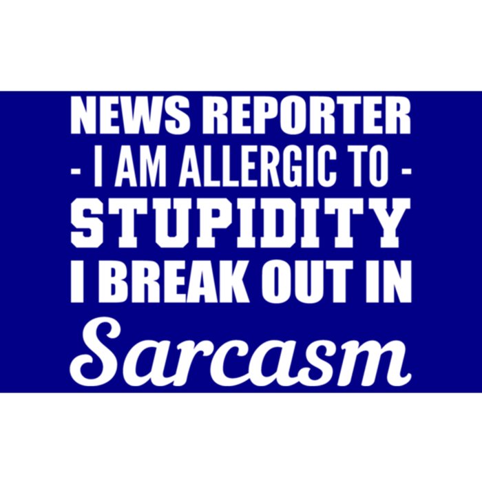 Allergic To Stupidity Sarcastic Person Gift Bumper Sticker