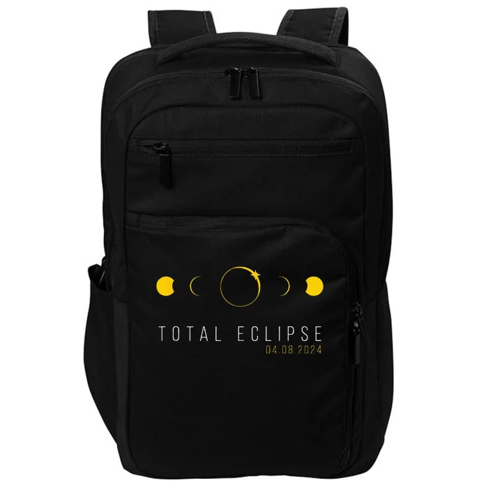 American Totality Solar Lunar Eclipse April 8 2024 Impact Tech Backpack