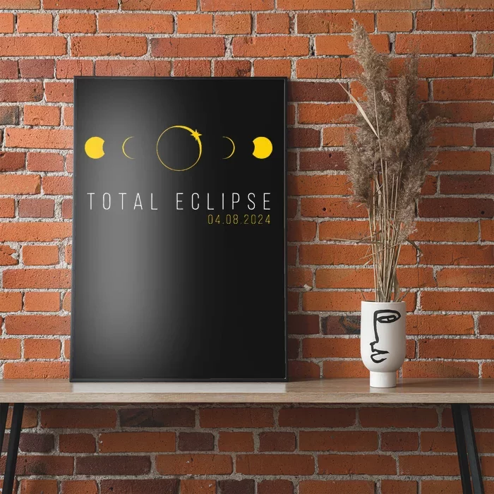 American Totality Solar Lunar Eclipse April 8 2024 Poster