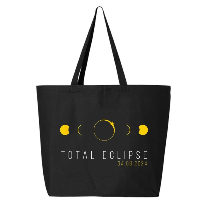 American Totality Solar Lunar Eclipse April 8 2024 25L Jumbo Tote