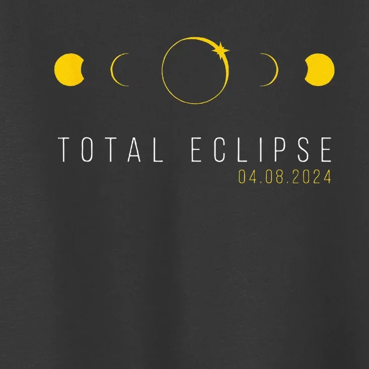 American Totality Solar Lunar Eclipse April 8 2024 Toddler T-Shirt