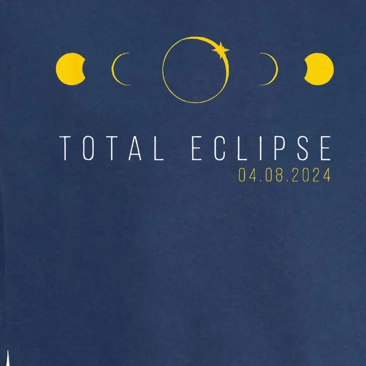 American Totality Solar Lunar Eclipse April 8 2024 Garment-Dyed Sweatshirt