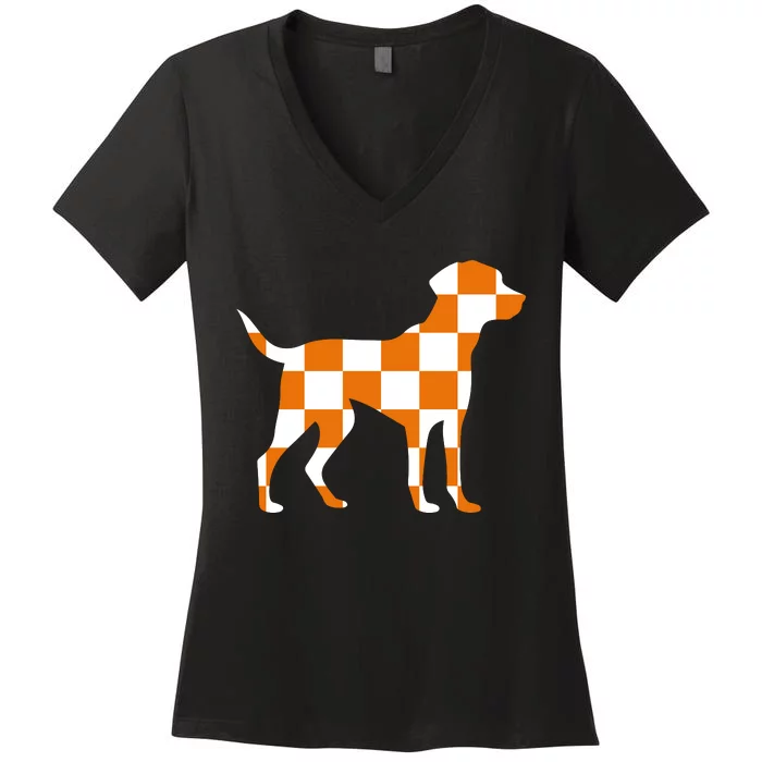 Awesome Tennessee Smokey Hound Dog Women's V-Neck T-Shirt