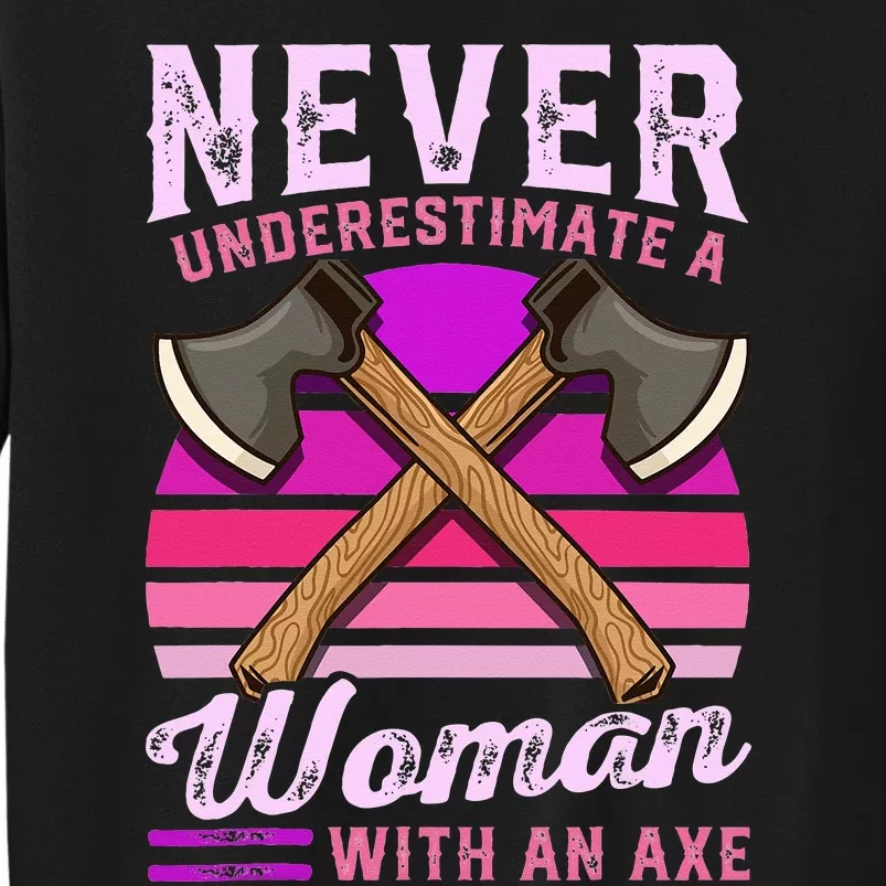 Axe Throwing Thrower Logger Lumberjack Sweatshirt