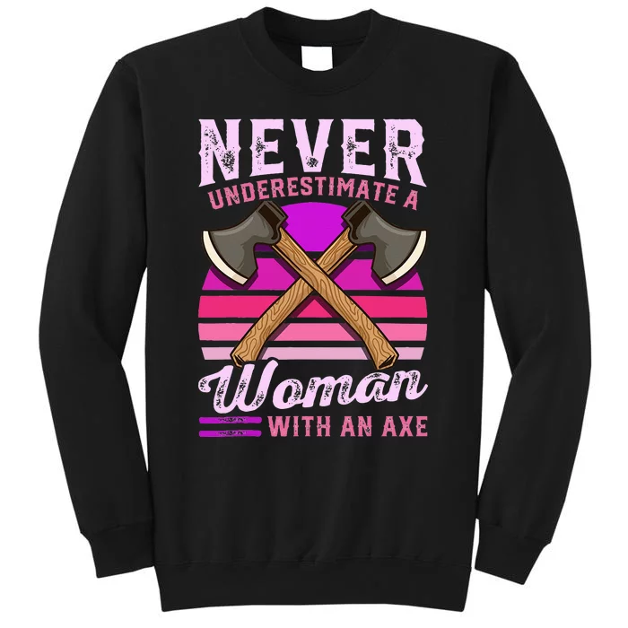 Axe Throwing Thrower Logger Lumberjack Sweatshirt