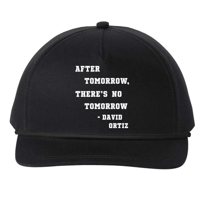 After Tomorrow There’S No Tomorrow Snapback Five-Panel Rope Hat