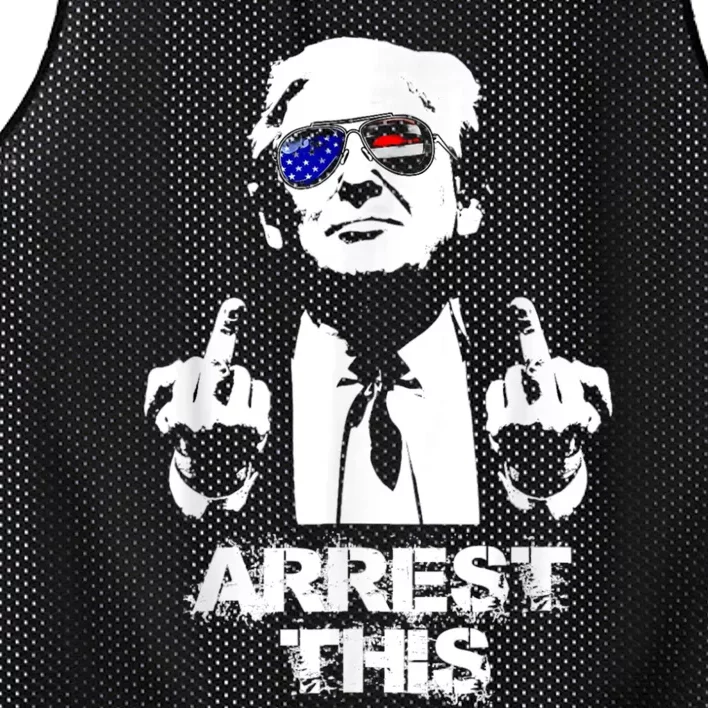 Arrest This Trump Mesh Reversible Basketball Jersey Tank