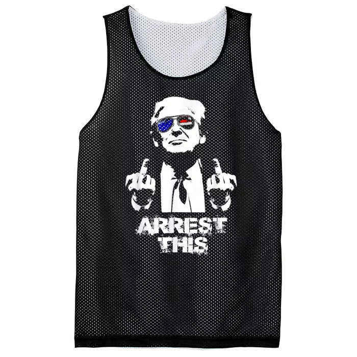 Arrest This Trump Mesh Reversible Basketball Jersey Tank