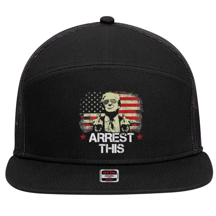 Arrest This Trump 7 Panel Mesh Trucker Snapback Hat