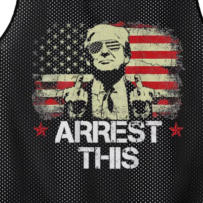 Arrest This Trump Mesh Reversible Basketball Jersey Tank