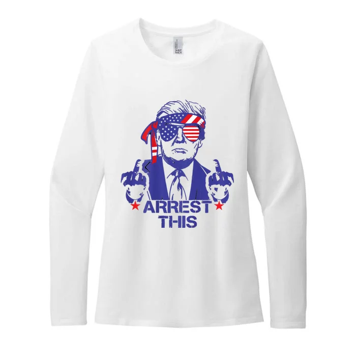 Arrest This Trump Womens CVC Long Sleeve Shirt