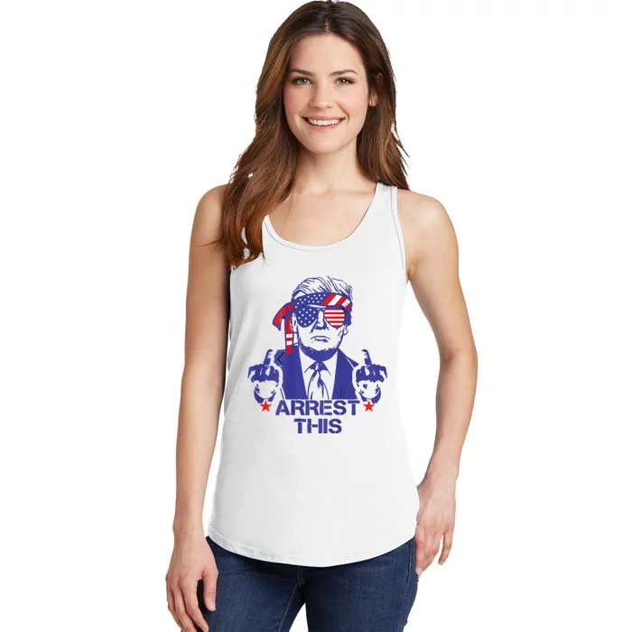 Arrest This Trump Ladies Essential Tank