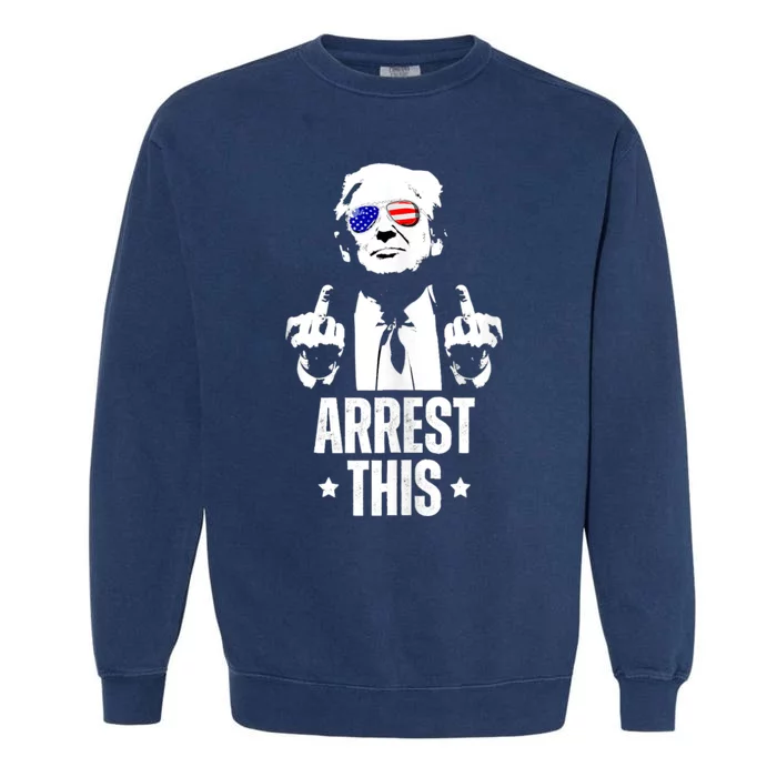 Arrest This Trump Garment-Dyed Sweatshirt