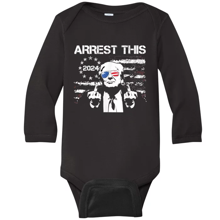 Arrest This Trump Baby Long Sleeve Bodysuit