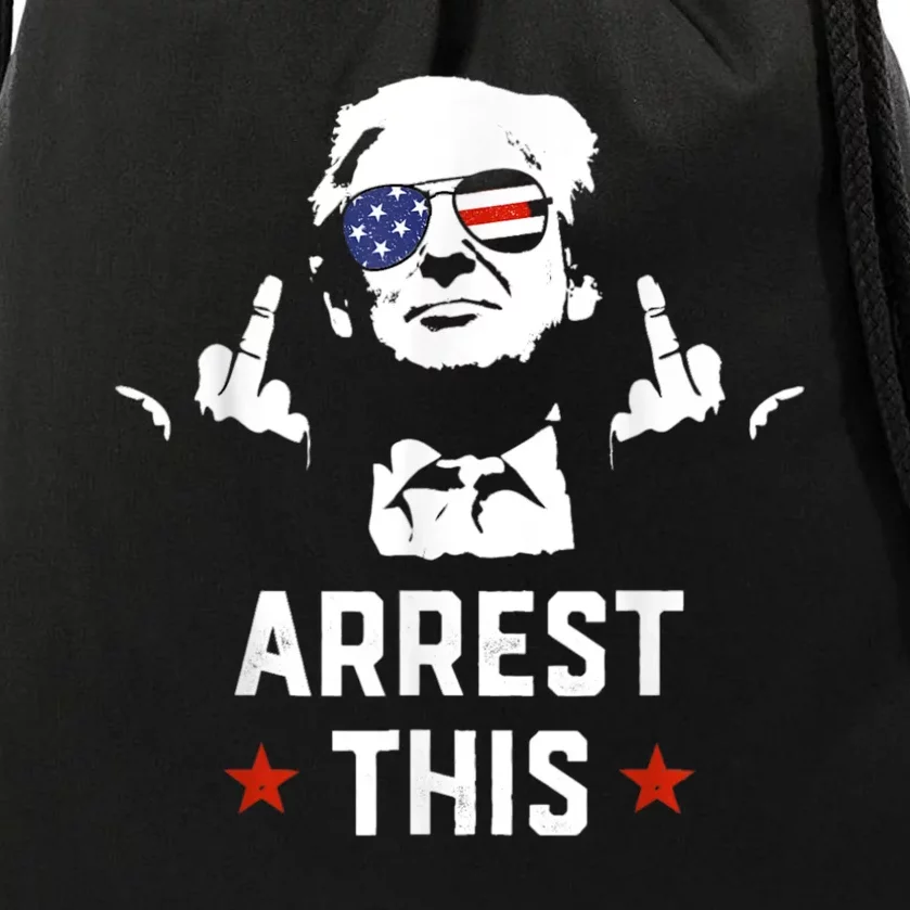 Arrest This Trump Drawstring Bag