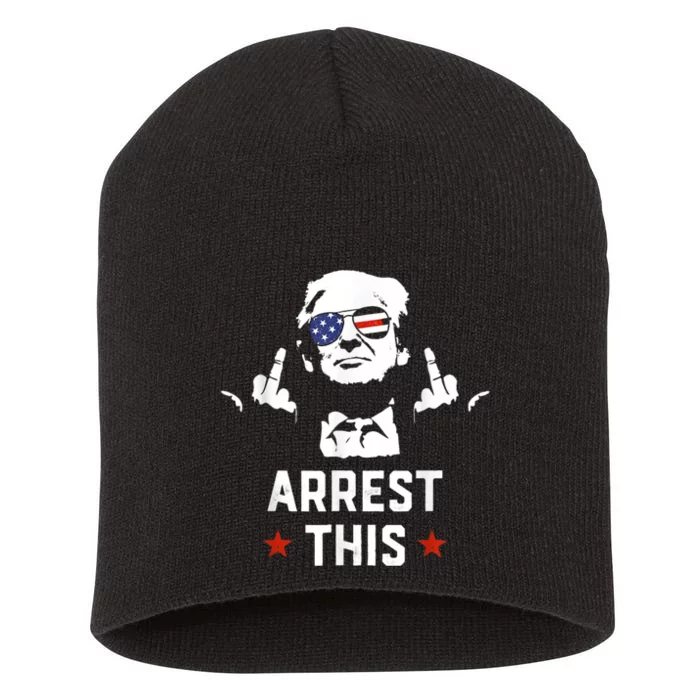 Arrest This Trump Short Acrylic Beanie