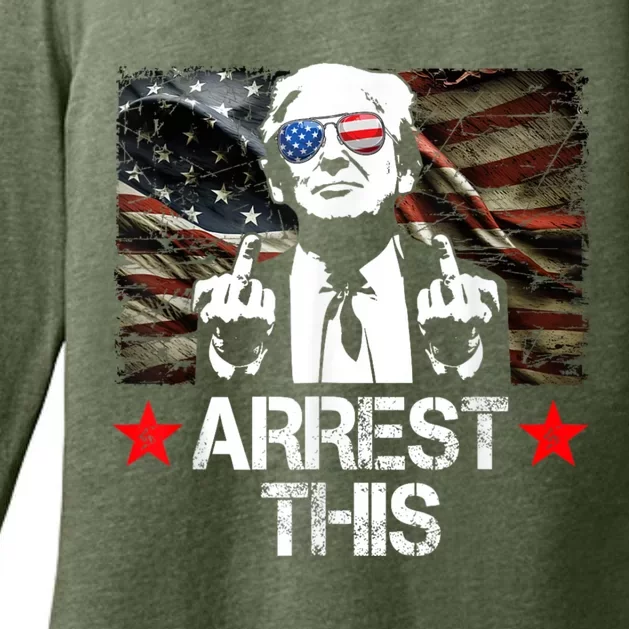 Arrest This Trump Womens CVC Long Sleeve Shirt