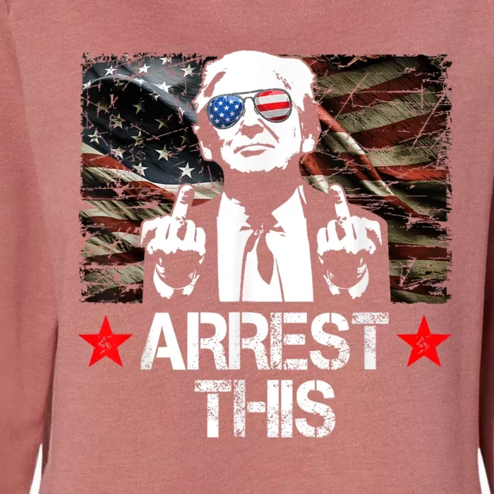 Arrest This Trump Womens California Wash Sweatshirt